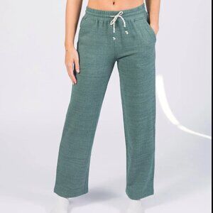 NWT Happy Earth Wide Leg Stretch Pants | Calathea Green